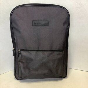 John Varvatos Backpack Black/Gray w/Tags 18" x 13"